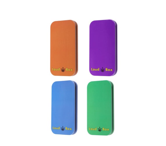 Loud Box 2 Pack Colorful Metal Joint Holder, Doob Tube, Cigarette Case,  Holds 3 Pre Rolled King Size Cones, Convenient Smoking Accessories
