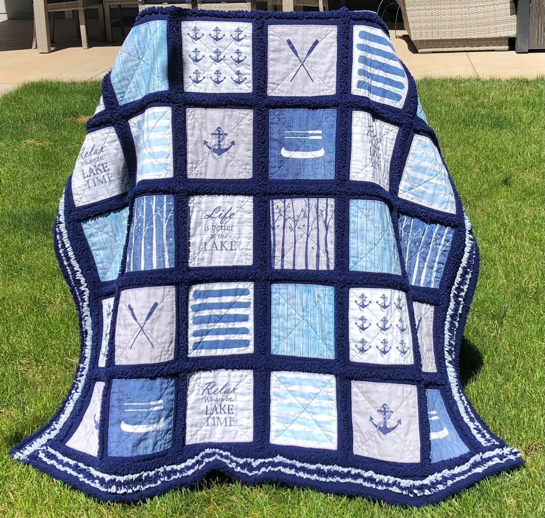 Rag Quilt lake House. Great Addition to Your Lake House Etsy