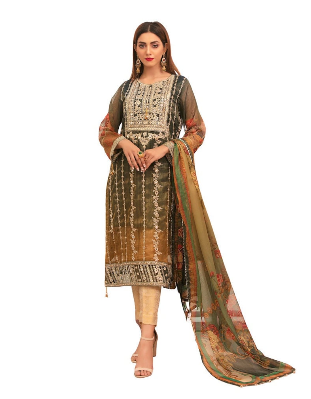 Extra Large NEW Tawakkal Fancy Embroidered Masuri Banarsi