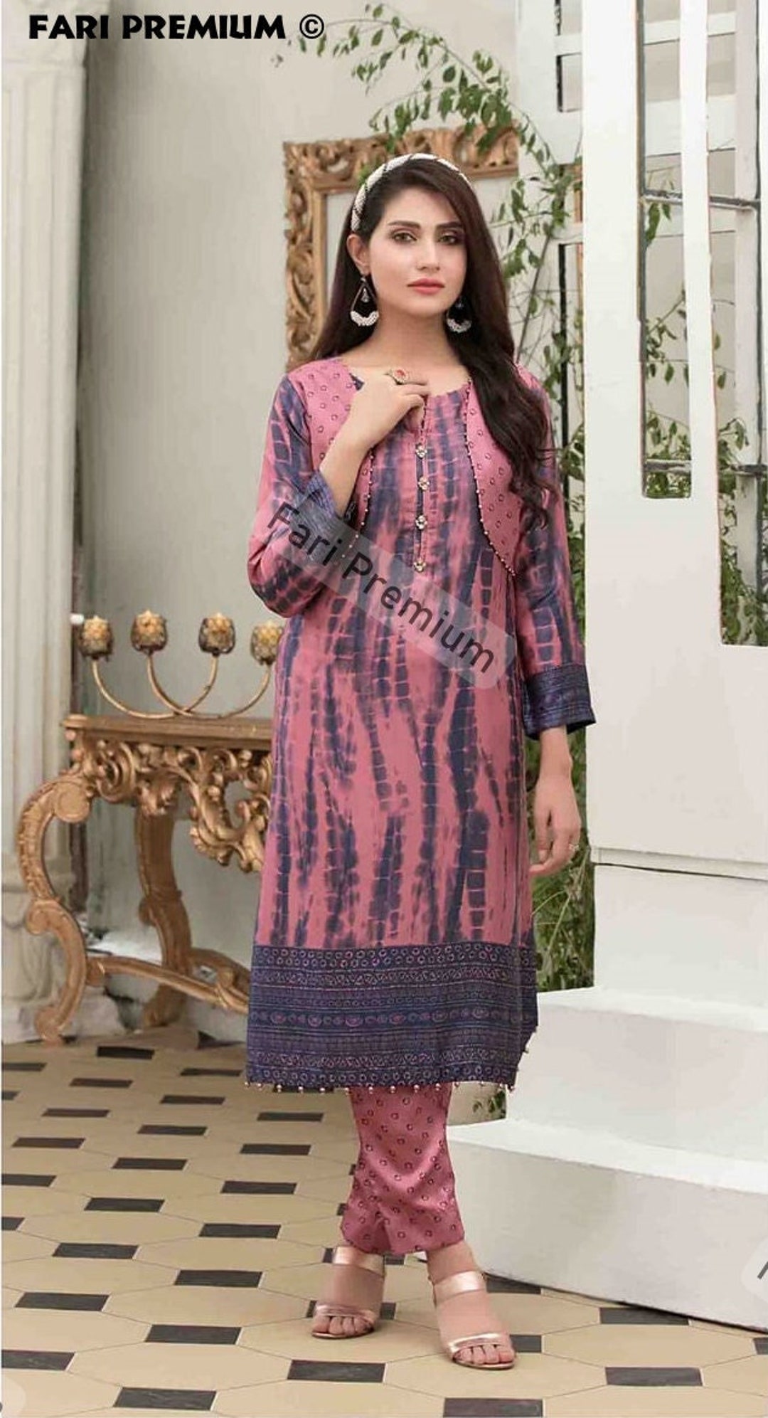 tie dye salwar suits