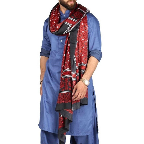 mens pakistani wedding shawl