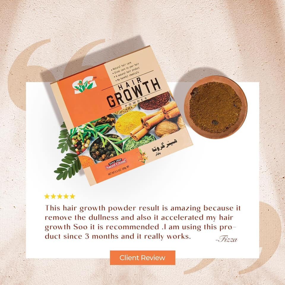 Saeed Ghani USA Hair Growth Powder 100 Allnatural Raw Etsy