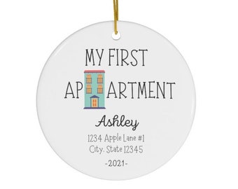 My First Apartment Keepsake Gift #14 | New Home | Housewarming Gift | New House Gift | For Sister | For Daughter | Ceramic Ornaments