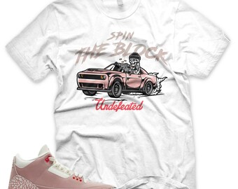 rust pink jordan 3 shirt