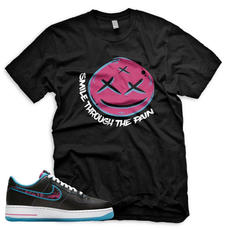 Sneaker Shirt Air Force 1 LV8 Miami Nights Match smile | Etsy
