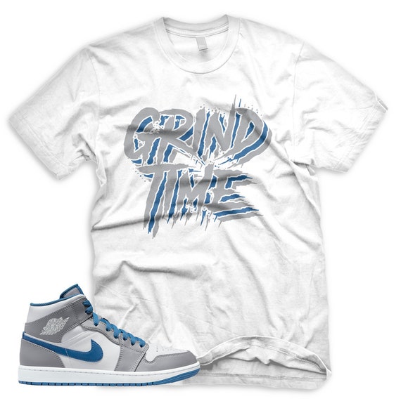 Shirts for Air Jordan 1 Mid True Blue Match grind - Etsy
