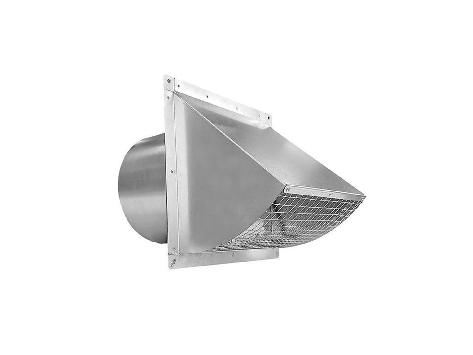 Galvanized Metal Wall Cap for 6 Ducts With Damper and Mesh Screen Etsy