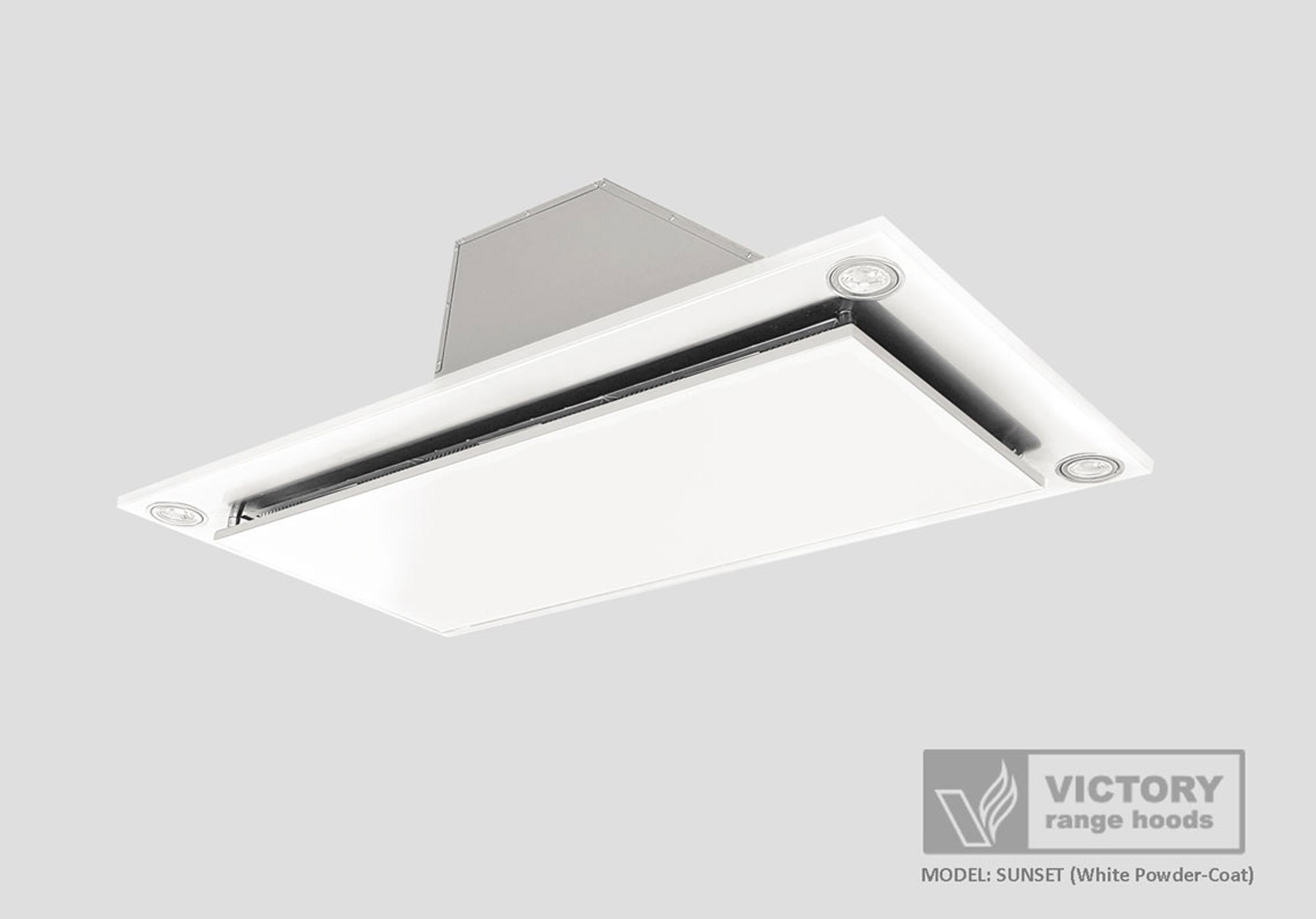 White Flush Mount Ceiling Range Hoods Victory Sunset Etsy