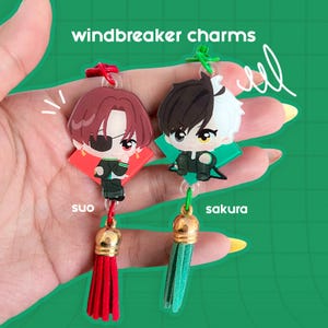 Windbreaker Sakura and Suo Acrylic Charms
