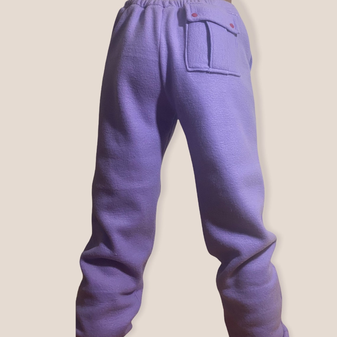 stacked extended sweatpants