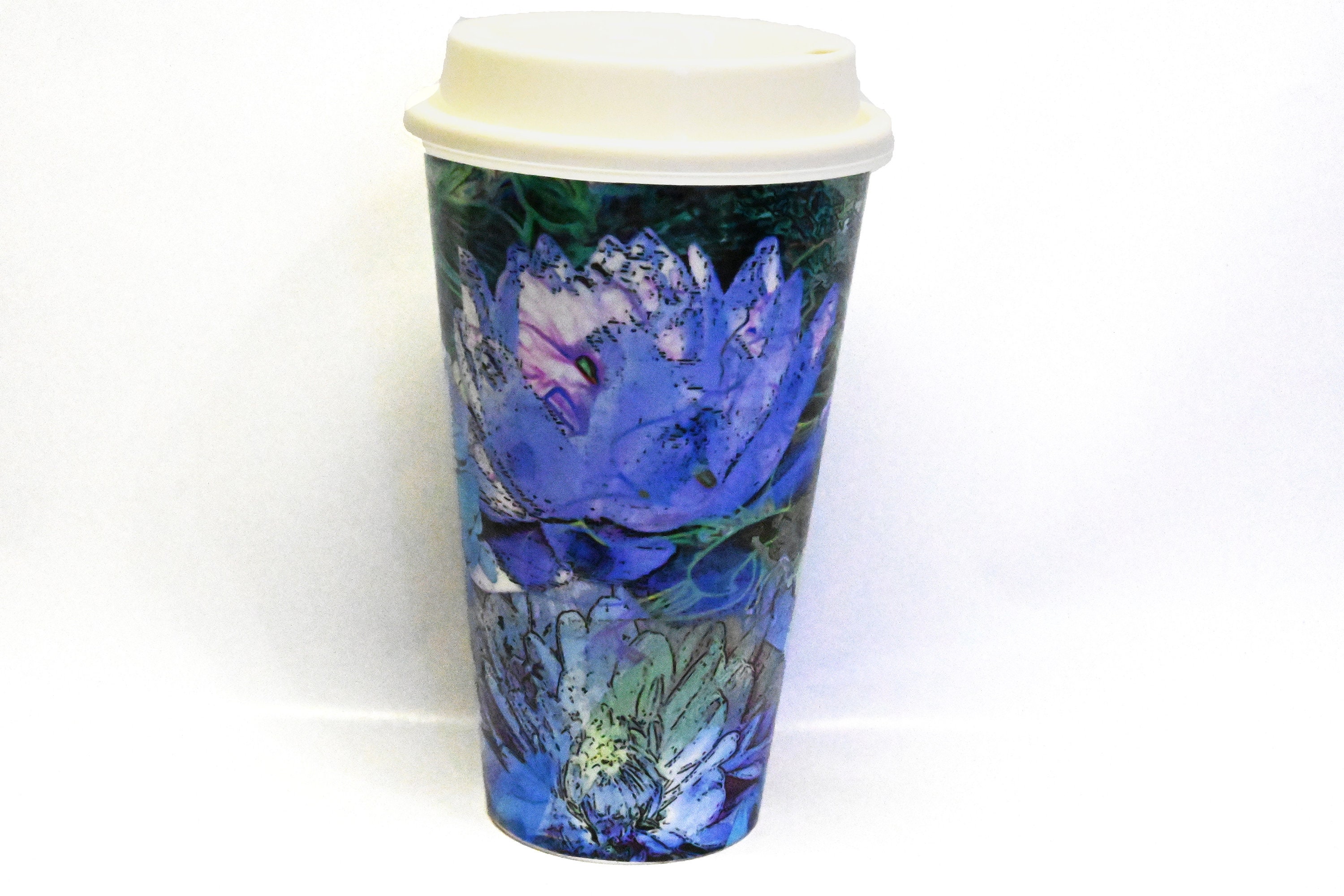 Custom Photo 16 Oz Reusable Coffee Cup BPA Free Custom Etsy