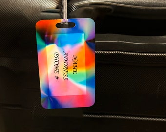 Personalized Luggage Tag | Assorted Colors | Traveler's Gift | Photo Luggage Tag