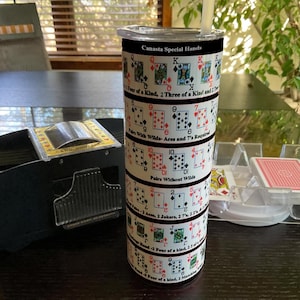 20 oz Insulated Special Hands Canasta Tumbler | Hot and Cold | Canasta Gifts | Canasta Mugs | Canasta Cup | Special Hands Cheat Sheet