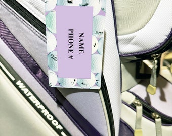 Golf Bag Tags | Sports Bag Tags | Custom Bag Tag | Tennis Bag Tag | Swim Bag Tag | Racquet Sports | Bag Tag | Personalized Gift | Sports ID