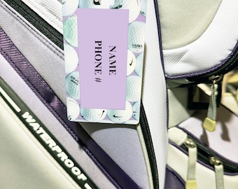 Personalized Sports Bag Tag | Custom Golf, Tennis, Swim ID Tags | Sports Gift