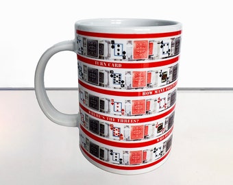 Canasta Mug: 15 oz Card Game Coffee Cup With Sayings