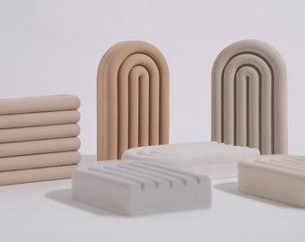 Concrete Arch Tray|Decorative Tray|Rainbow Arch Tray|Shelf Decor|Geometric Blocks|Photography Props|Minimalist Concrete Decor|New Home Gift