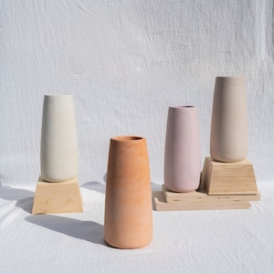 Amie Vase |Concrete Vase |Handmade Dried Flower Vase |Danish Pastel Color home decor |Decorative Vase | Minimalist Vase |Valentines day gift
