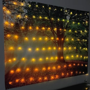 Lighted tapestry on sale wall hangings