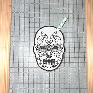 Deatheater mask iron on embroidery patch