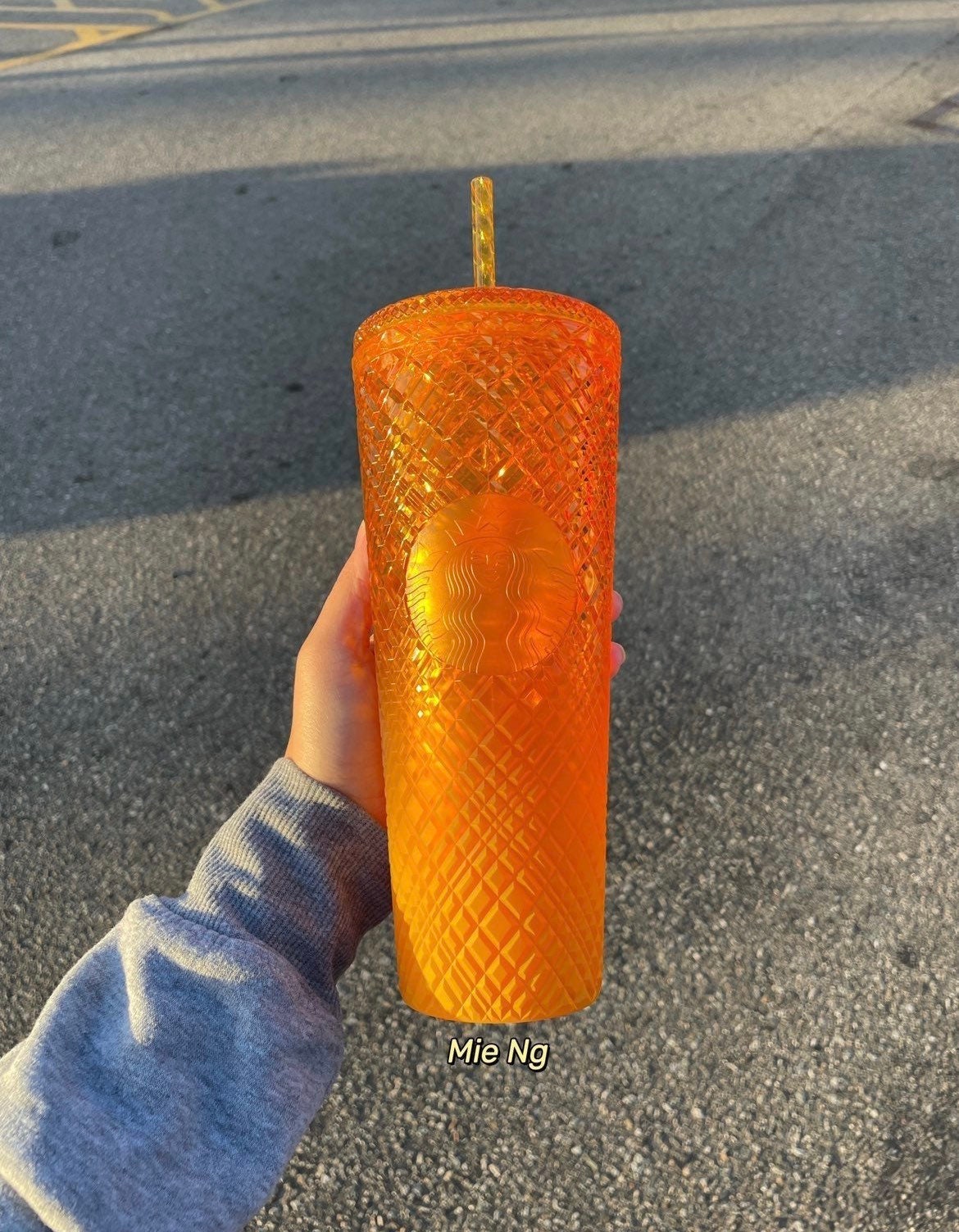 Starbucks Ombre Mango Jeweled Studded Cold Cup Tumbler Venti Summer 2022