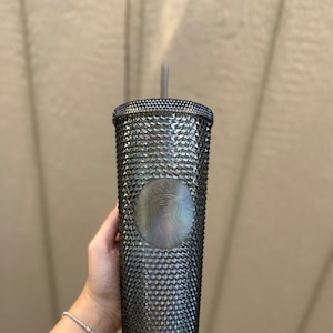 Starbucks 2020 China Black Gold Glitter Siren Studded 24oz Diamond Cup Tumbler