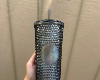 Starbucks 2020 China Black Gold Glitter Siren Studded 24oz Diamond Cup Tumbler