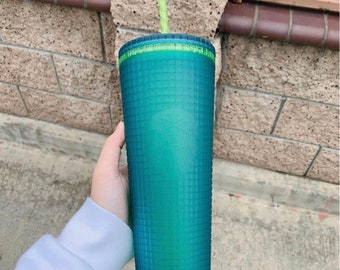 Starbucks Mountain Dew Green Jelly Grid Venti Tumbler 24oz
