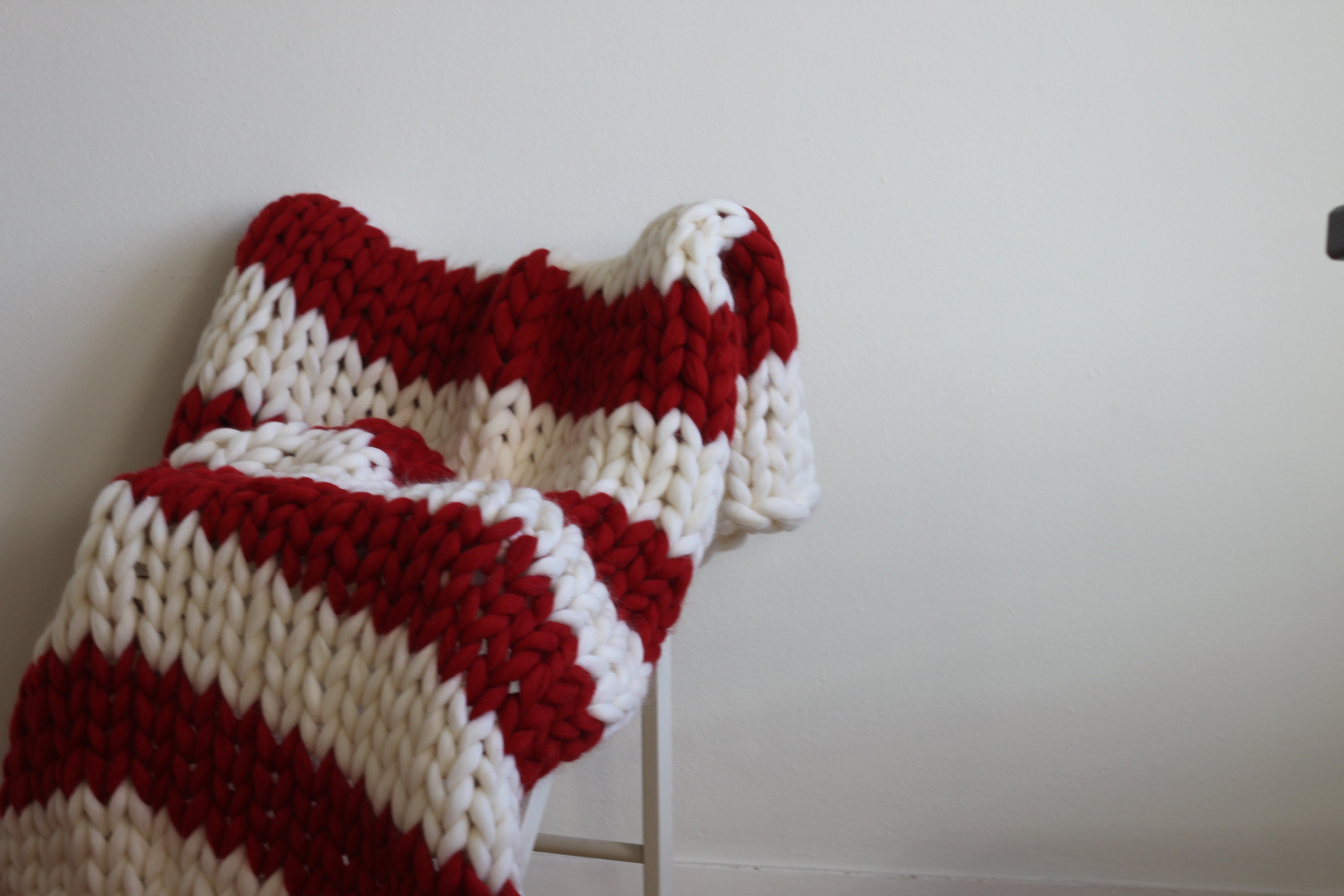 CHRISTMAS Merino wool Chunky Blanket 40x60 inch Etsy