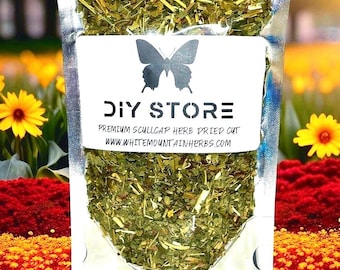 Scullcap Herb Wildcrafted Skullcap Dried Cut ~ Scutellaria Lateriflora