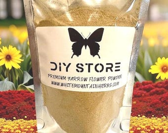 Yarrow Flower Wild Crafted Powder ~ Achillea Millefolium
