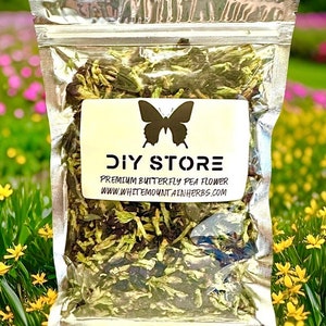 Butterfly Pea Flower Wild Crafted Premium Whole Dried Tea ~ Clitoria Ternatea