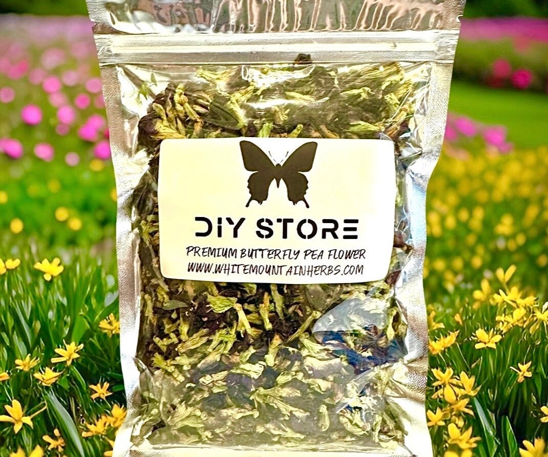 Butterfly Pea Flower Wild Crafted Premium Whole Dried Tea ~ Clitoria Ternatea