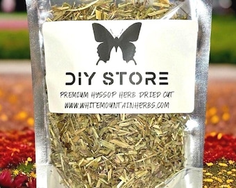 Wildcrafted Hyssop Herb, Dried Cut