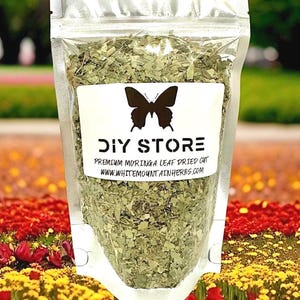 Moringa Blatt Wilde Handarbeit Premium Getrocknete Geschnittene Blätter ~ Moringa Oleifera