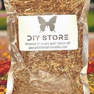 St. John's Wort Wild Crafted Dried Cut ~ Hypericum Perforatum
