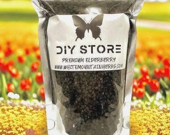 Saúco silvestre entero, seco y natural ~ Sambucus Nigra