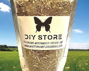 Wormwood Herb Wildcrafted Dried Cut ~ Artemisia Absinthium