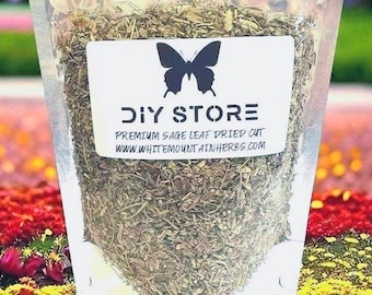 Sage Leaf Wild CraftedDried Cut Leaves ~ Salvia Officinalis