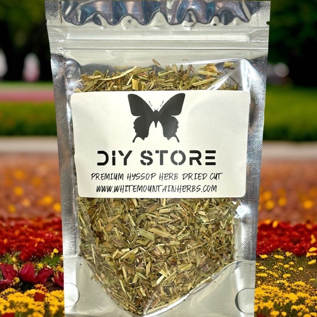 Herbe D'Hysope Séchée Coupée 85g - Hyssopus Officinalis, Bien-être Respiratoire, Biologique