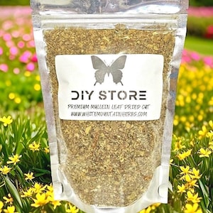 Mullein Leaf Fresh Wild Crafted Dried Cut Premium Leaves ~ Verbascum Thapsus ~ 100% Premium