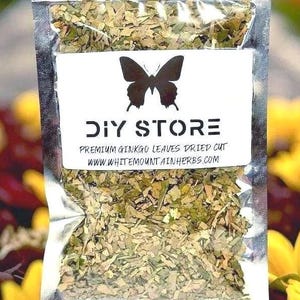 Wild Crafted Ginkgo Biloba Leaves Dried Cut