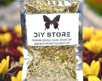 Wild Crafted Ginkgo Biloba Leaves Dried Cut
