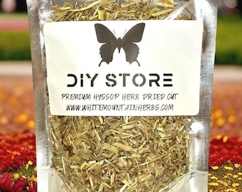 Wildcrafted Hyssop Herb, Dried Cut ~ Hyssopus Officinalis