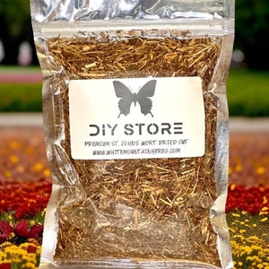 St. John&#39;s Wort Wild Crafted Dried Cut ~ Hypericum Perforatum