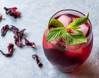 Hibiscus Mint Herbal Tea Bags, 30-90 Counts