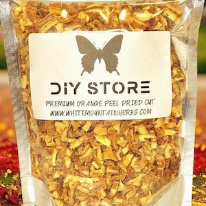 Orange Peel Wildcrafted Dried Cut ~ Citrus Sinensis