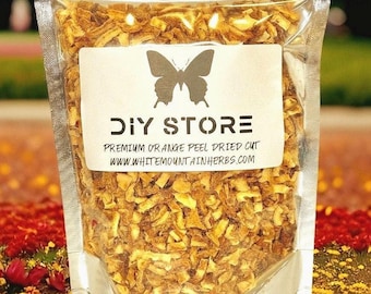 Orange Peel Wildcrafted Dried Cut ~ Citrus Sinensis