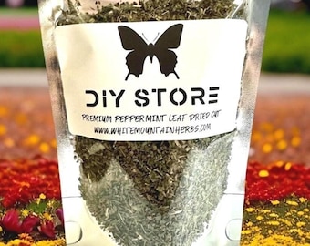 Peppermint Leaves Wildcrafted Dried Cut Leaf ~ Mentha Piperita