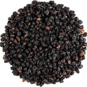 Saúco orgánico entero, seco natural ~ Sambucus Nigra